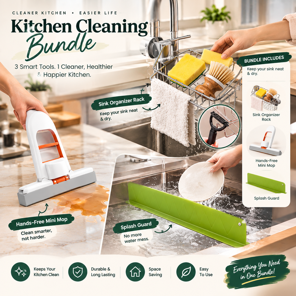 3 in 1  Clean & Organize Kitchen Bundle