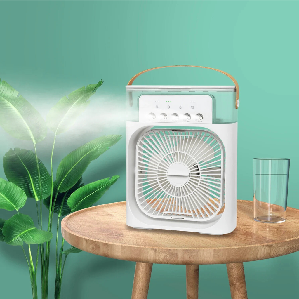 Five-Hole Spray Portable mini air Water-cooling Fan